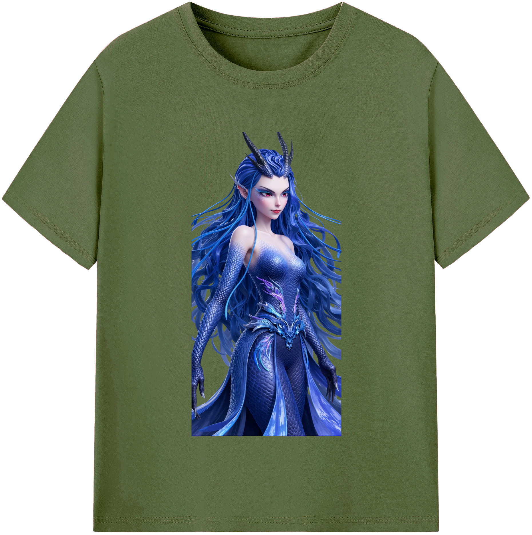 （画像用） Ne Zha 2 ナタ 魔童の大暴れ 綿100％半袖Tシャツ（フロントプリント）